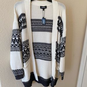Express Geometric Cardigan